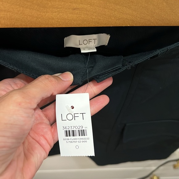Loft Ann Taylor Black Cargo Skirt Sz 0 - Picture 9 of 9